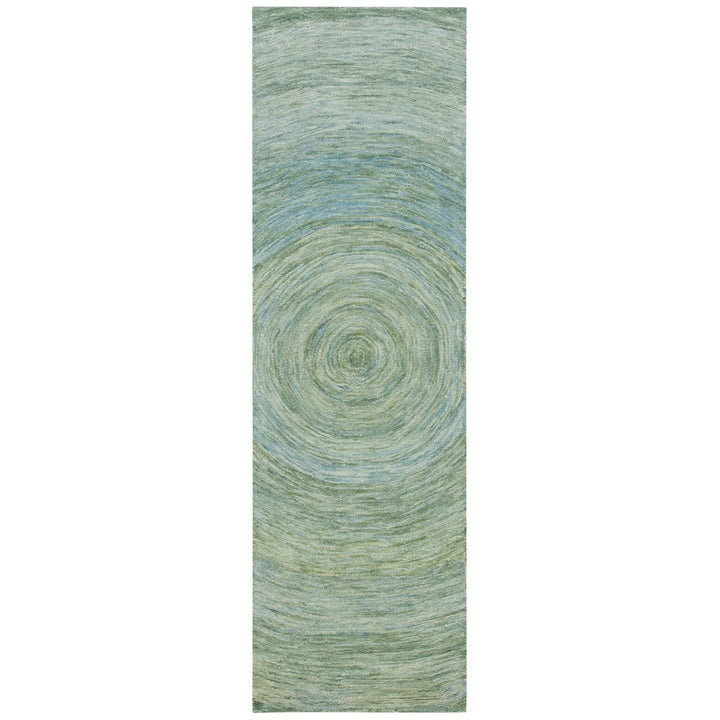 SAFAVIEH Ikat Collection IKT633W Handmade Sage/Green Rug Image 5