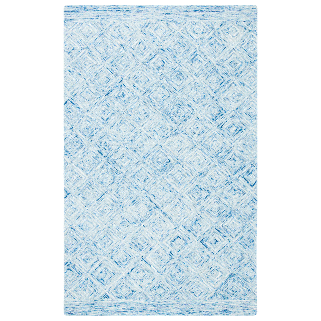 SAFAVIEH Ikat Collection IKT704M Handmade Blue Rug Image 9