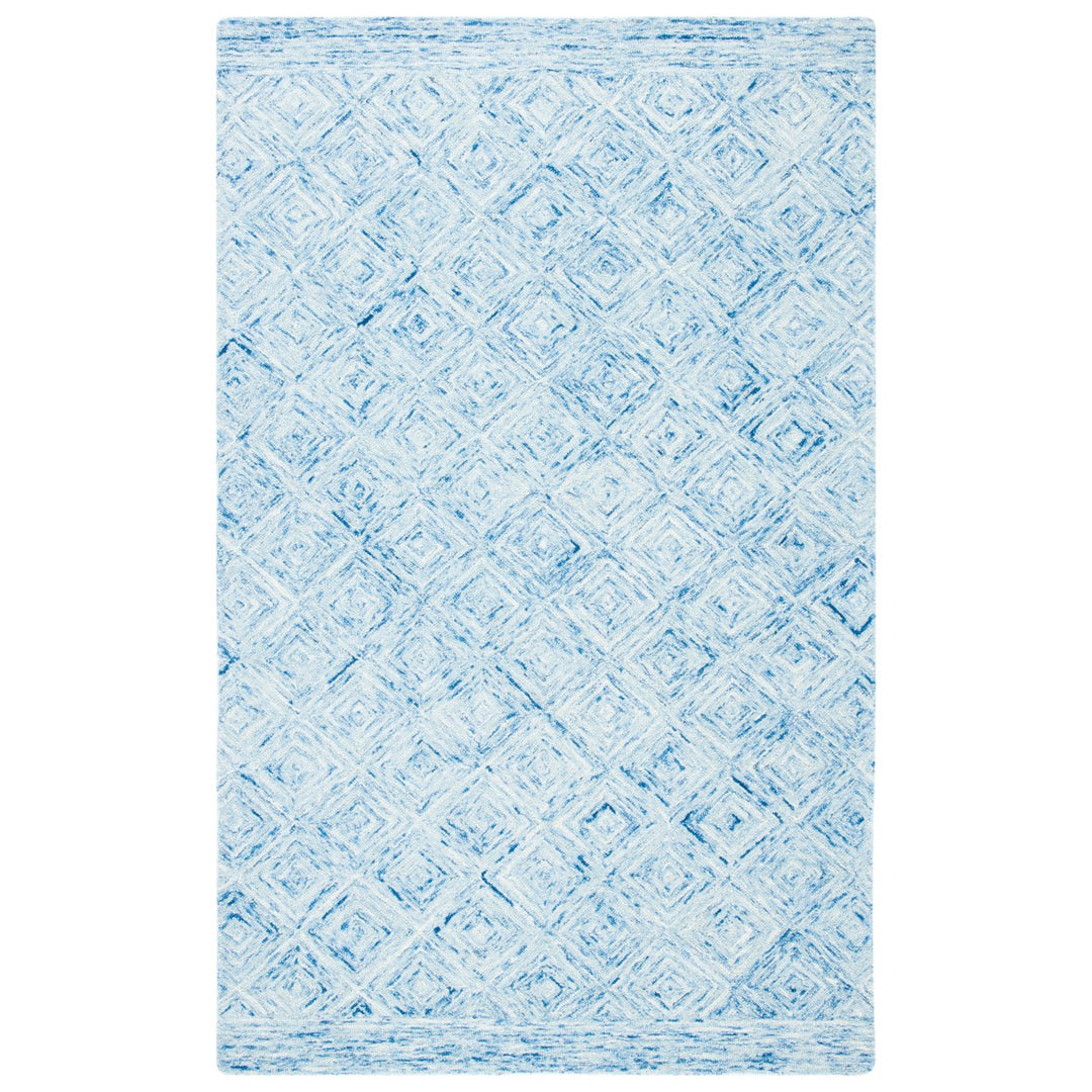 SAFAVIEH Ikat Collection IKT704M Handmade Blue Rug Image 1