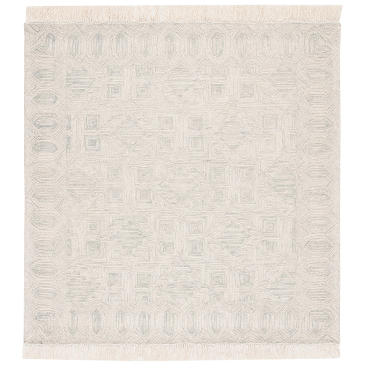 SAFAVIEH Ikat IKT805B Handmade Ivory / Light Blue Rug Image 3