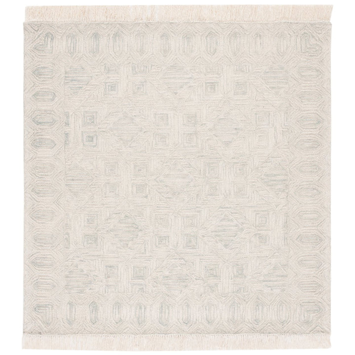 SAFAVIEH Ikat IKT805B Handmade Ivory / Light Blue Rug Image 1