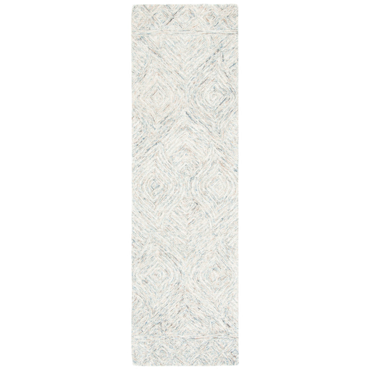 SAFAVIEH Ikat Collection IKT703B Handmade Beige/Grey Rug Image 5