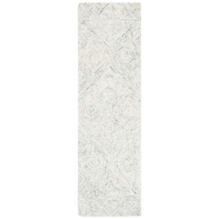 SAFAVIEH Ikat Collection IKT703B Handmade Beige/Grey Rug Image 1