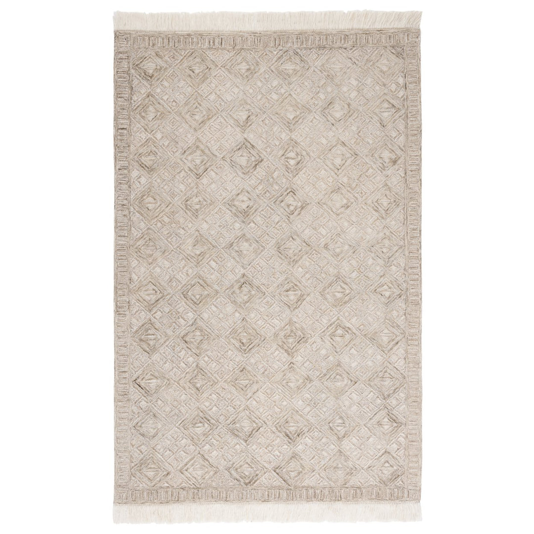 SAFAVIEH Ikat Collection IKT803B Handmade Ivory/Sage Rug Image 1