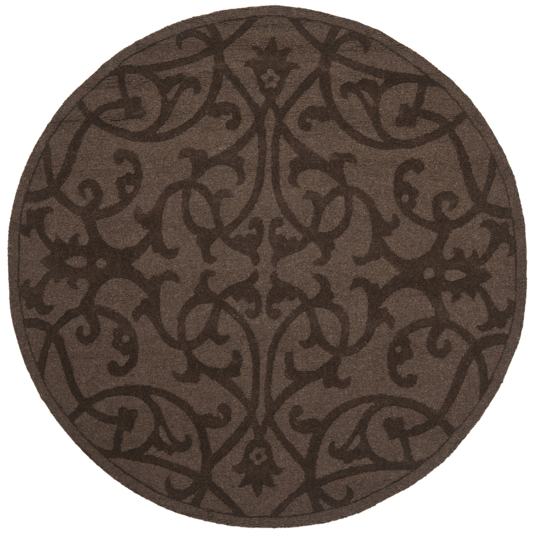 SAFAVIEH Impressions IM341A Handmade Brown Rug Image 4