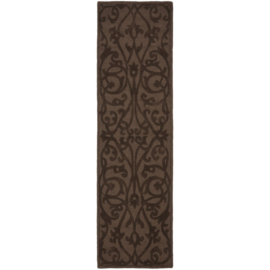 SAFAVIEH Impressions IM341A Handmade Brown Rug Image 1