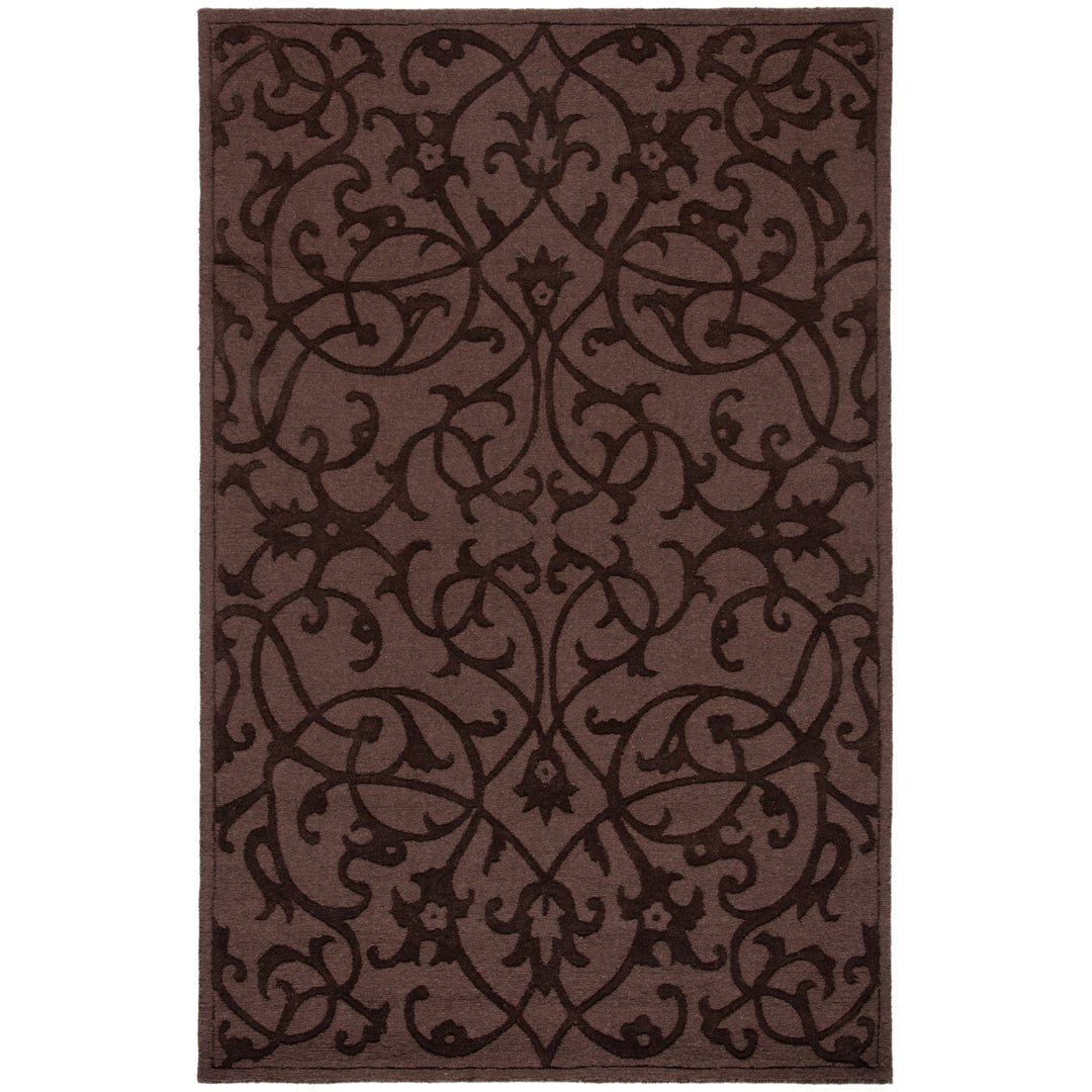 SAFAVIEH Impressions IM341A Handmade Brown Rug Image 11