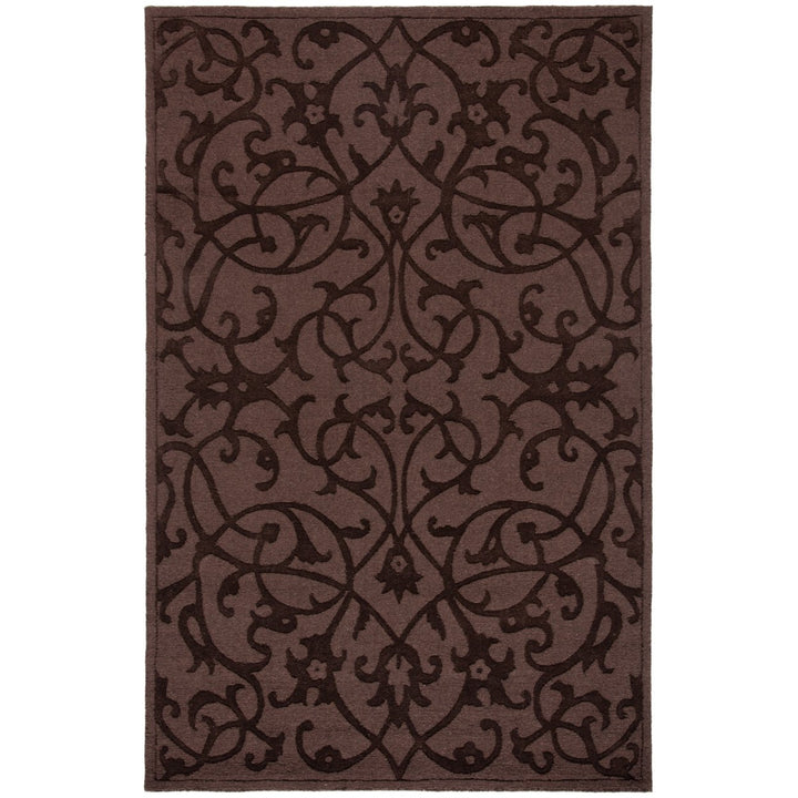 SAFAVIEH Impressions IM341A Handmade Brown Rug Image 1