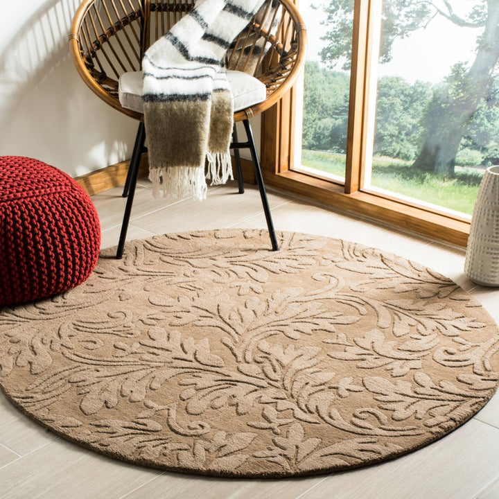 SAFAVIEH Impressions IM344D Handmade Light Brown Rug Image 2