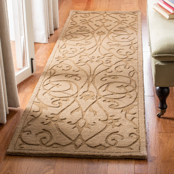 SAFAVIEH Impressions IM341D Handmade Light Brown Rug Image 3