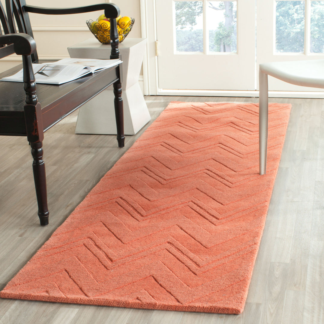 SAFAVIEH Impressions IM398A Handmade Peach Rug Image 3