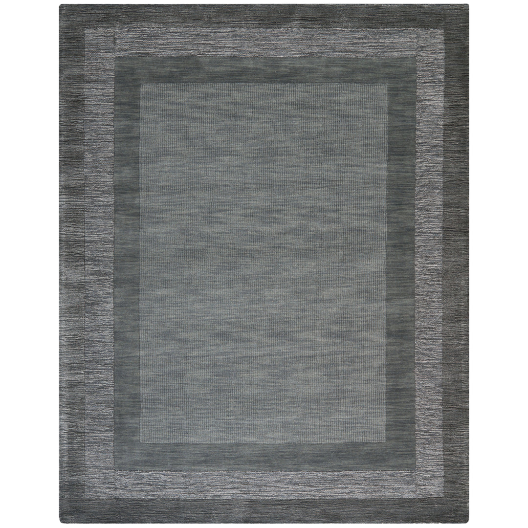 SAFAVIEH Impressions IM821B Charcoal / Blue Rug Image 1