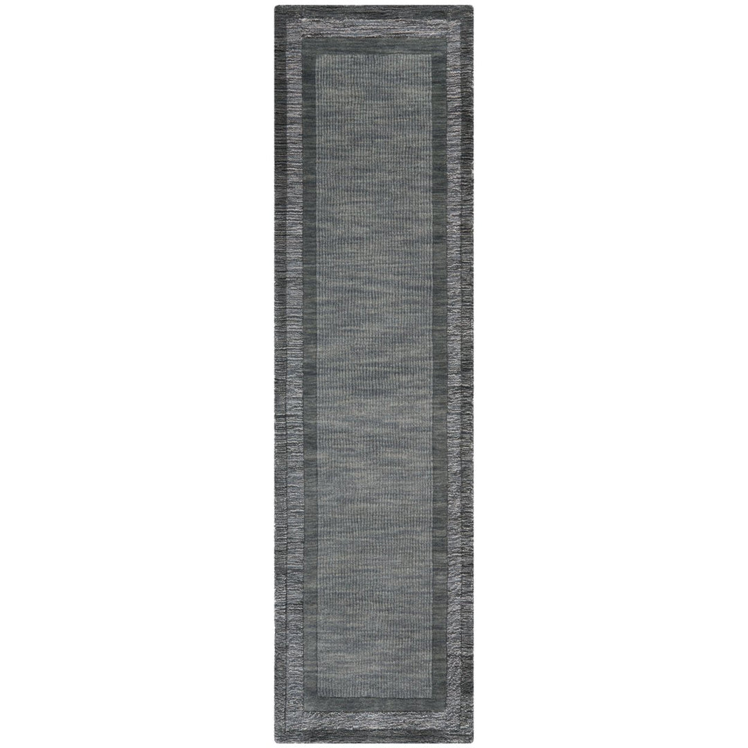 SAFAVIEH Impressions IM821B Charcoal / Blue Rug Image 1