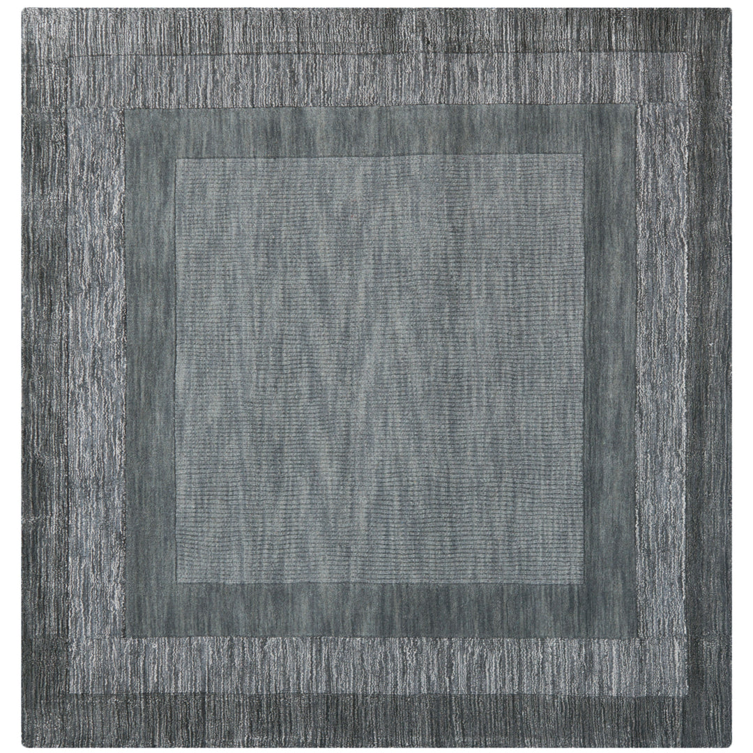 SAFAVIEH Impressions IM821B Charcoal / Blue Rug Image 4