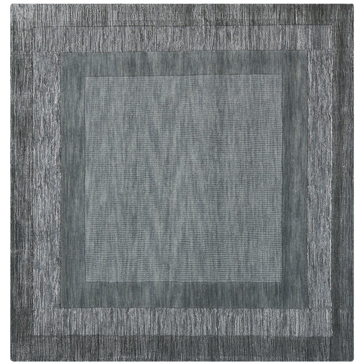 SAFAVIEH Impressions IM821B Charcoal / Blue Rug Image 4