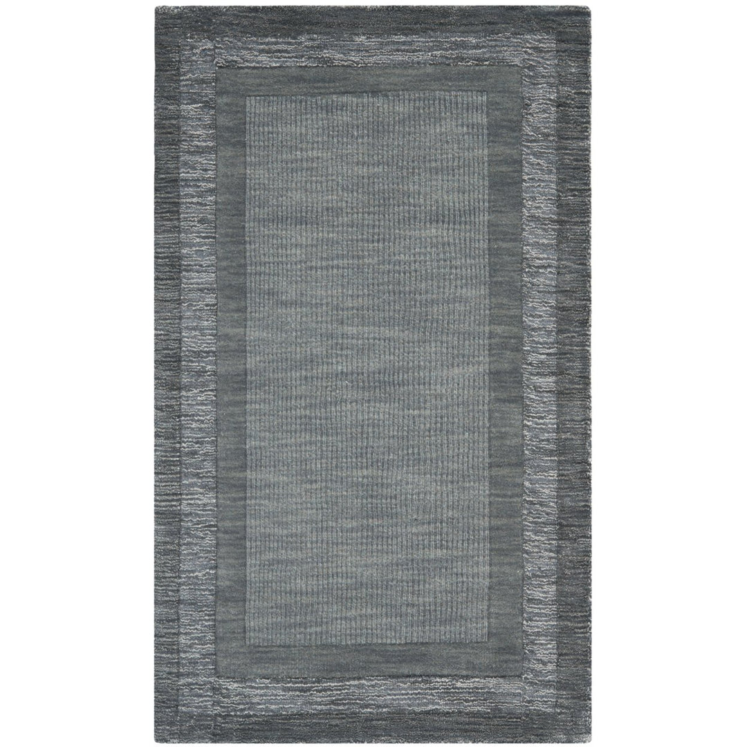 SAFAVIEH Impressions IM821B Charcoal / Blue Rug Image 8