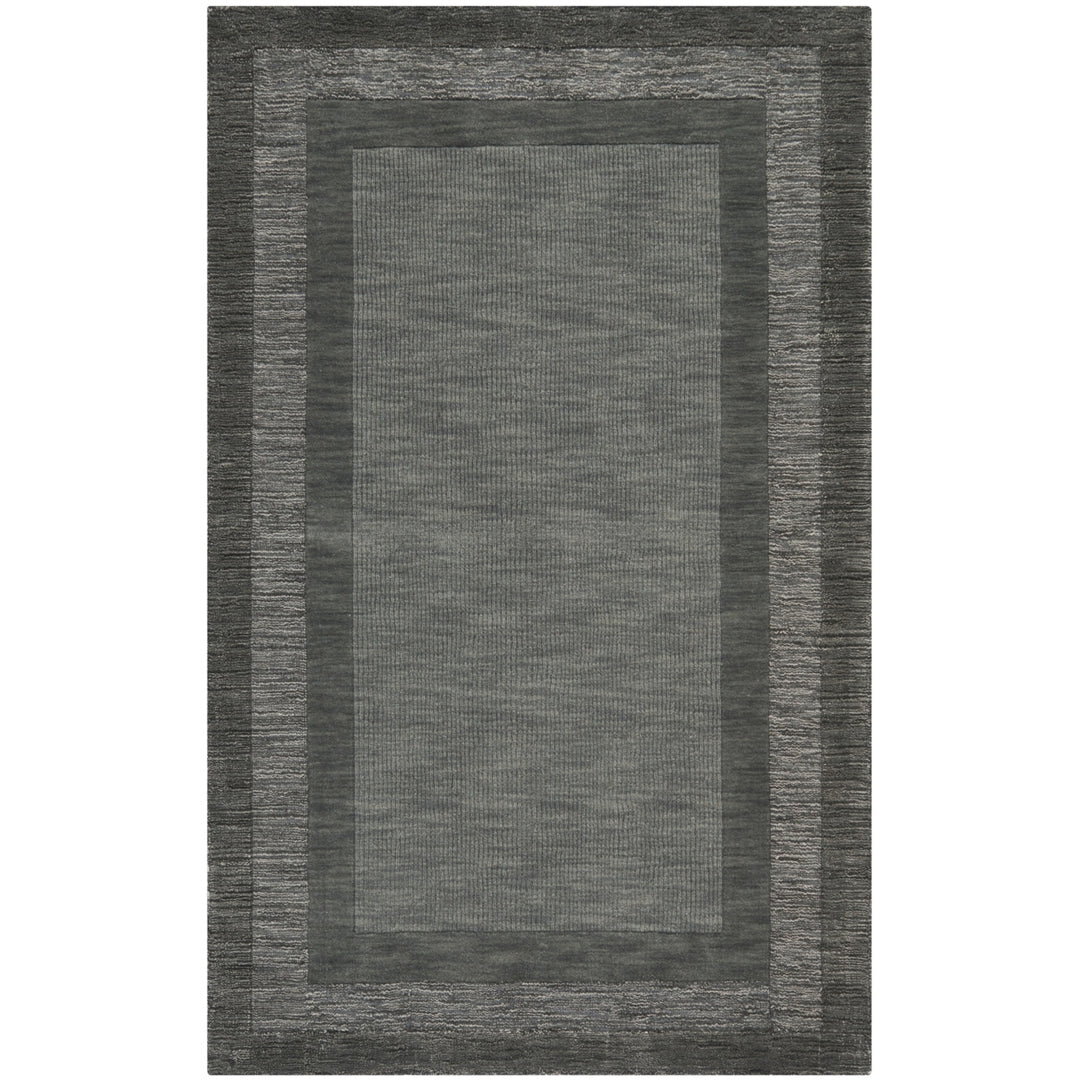 SAFAVIEH Impressions IM821B Charcoal / Blue Rug Image 9