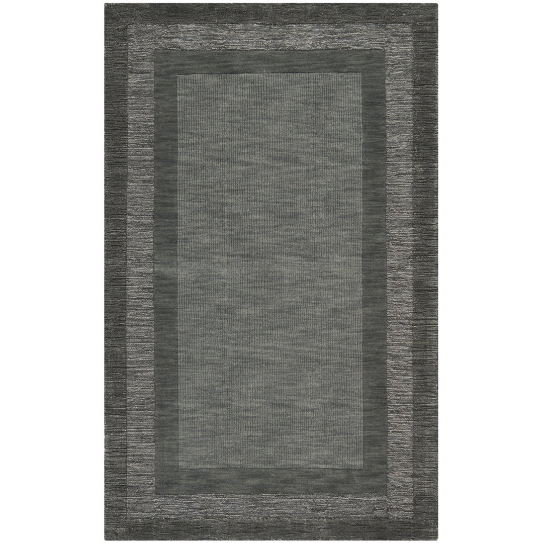 SAFAVIEH Impressions IM821B Charcoal / Blue Rug Image 1