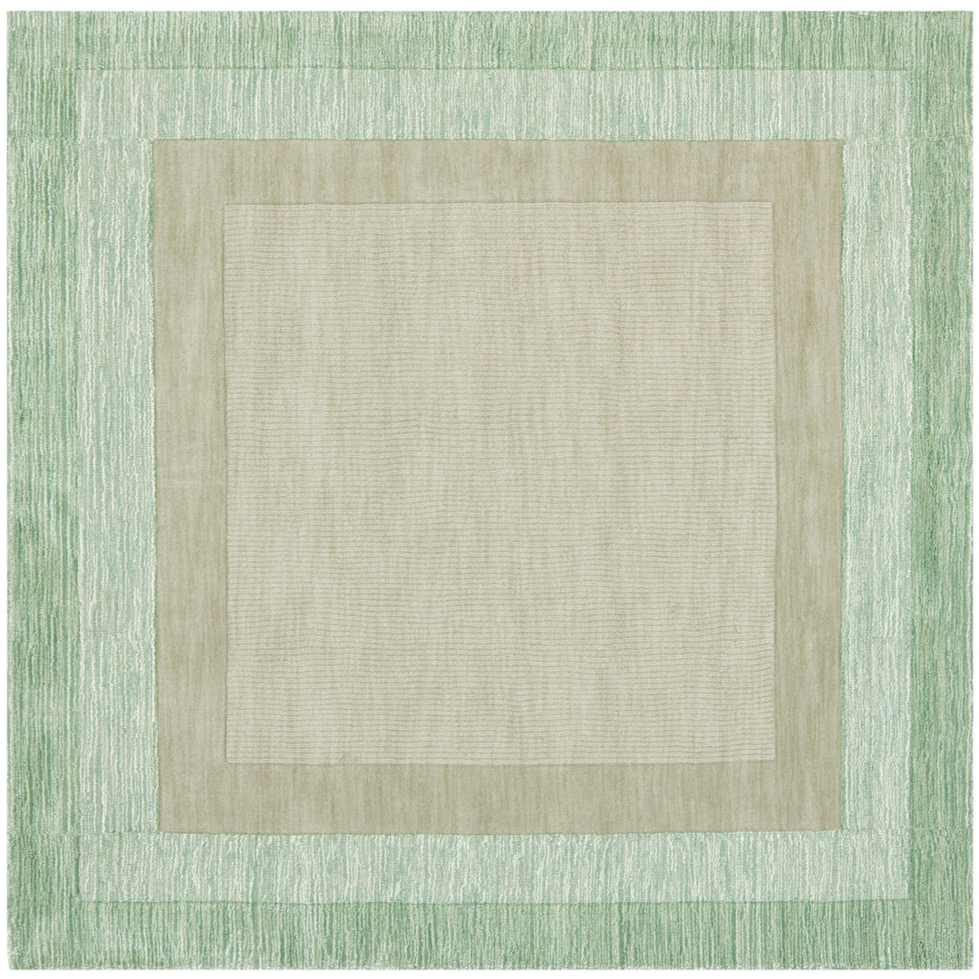 SAFAVIEH Impressions IM821D Green / Beige Rug Image 4