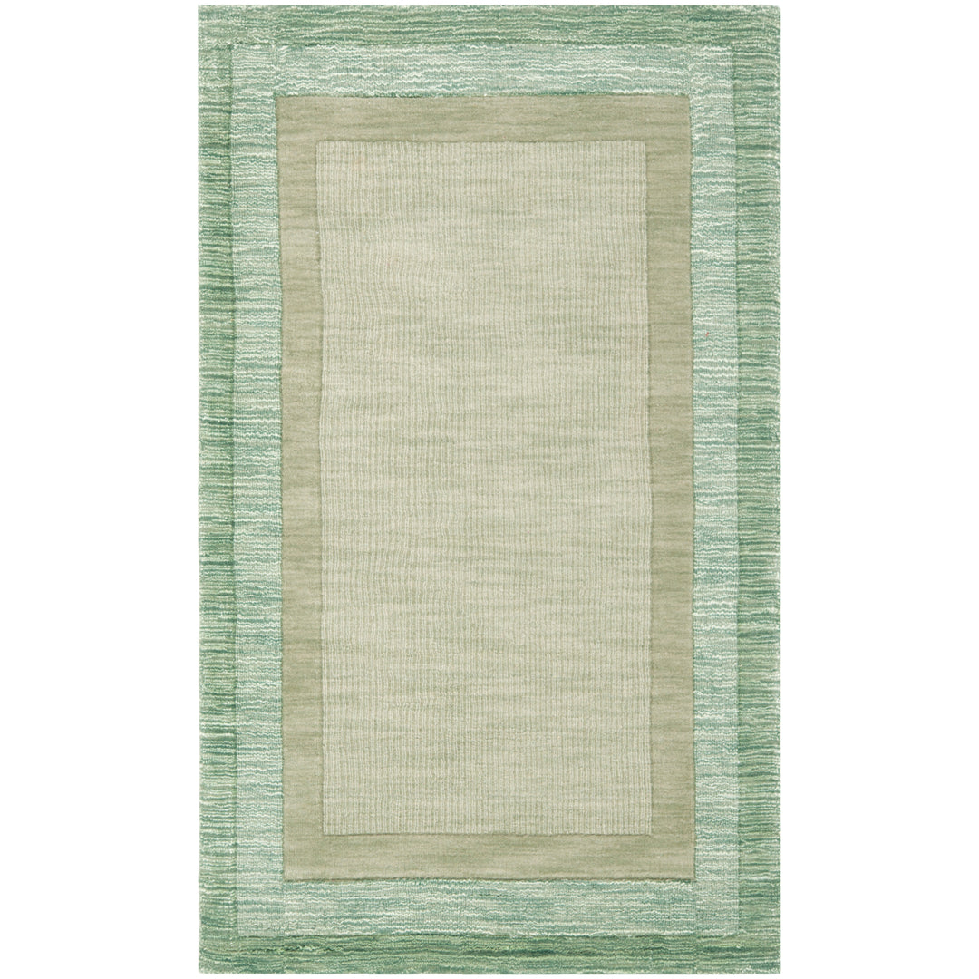 SAFAVIEH Impressions IM821D Green / Beige Rug Image 6