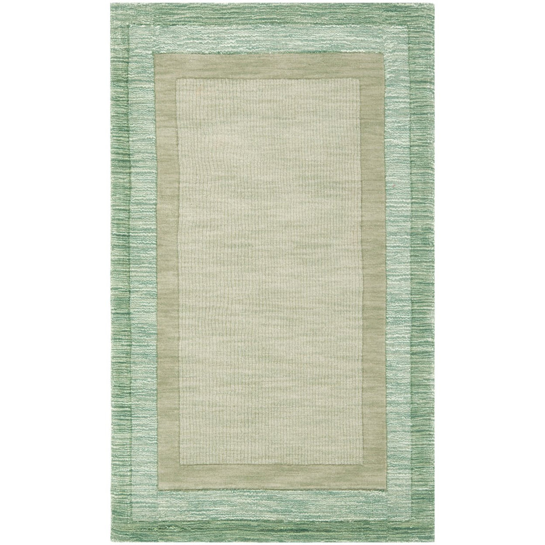 SAFAVIEH Impressions IM821D Green / Beige Rug Image 1