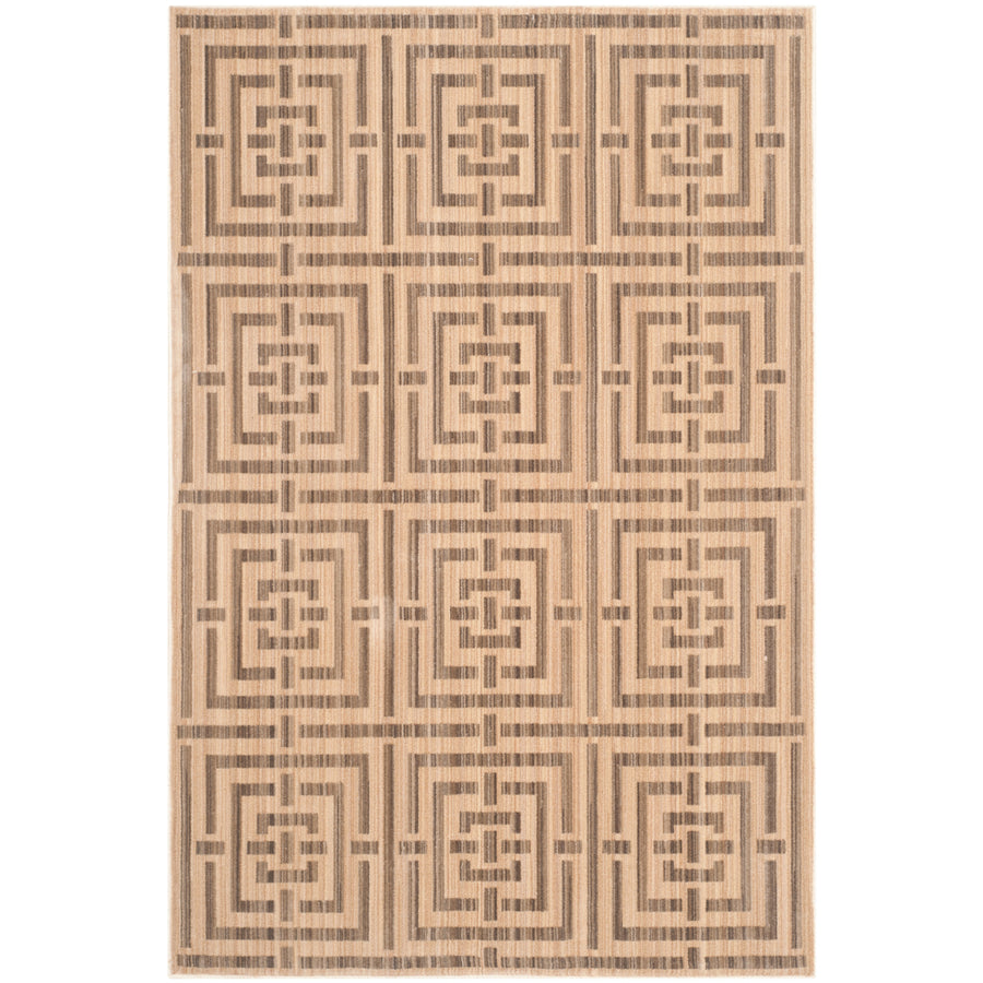 SAFAVIEH Infinity Collection INF586M Yellow / Taupe Rug Image 1