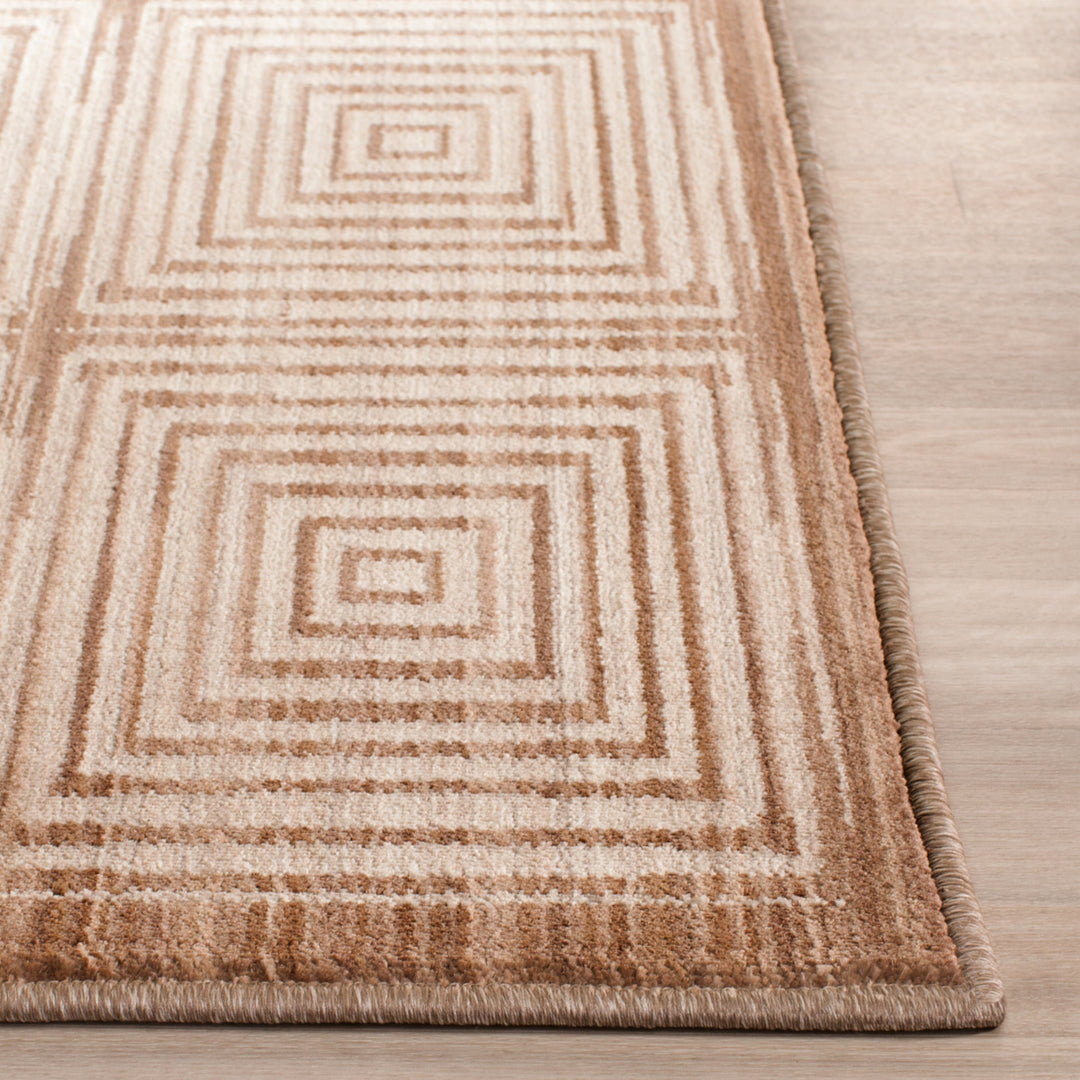 SAFAVIEH Infinity Collection INF569B Brown / Beige Rug Image 4