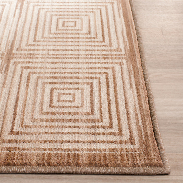 SAFAVIEH Infinity Collection INF569B Brown / Beige Rug Image 4