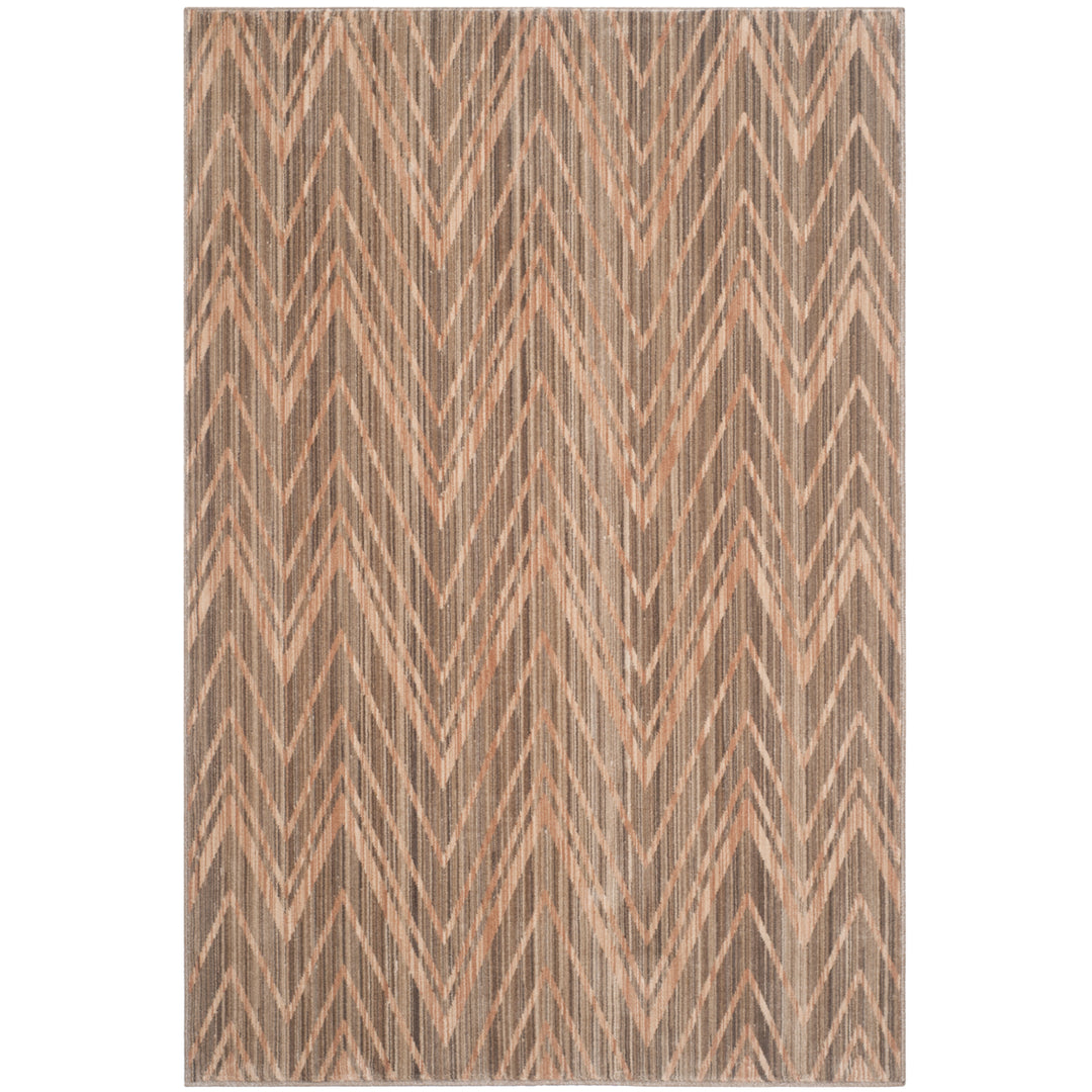 SAFAVIEH Infinity Collection INF588V Taupe / Beige Rug Image 1