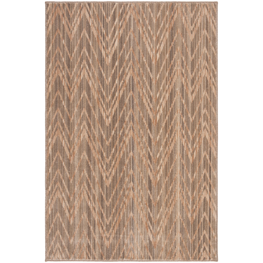 SAFAVIEH Infinity Collection INF588V Taupe / Beige Rug Image 5