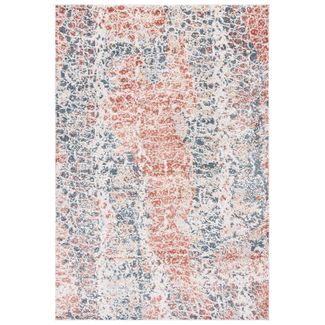 SAFAVIEH Invista Collection INV592P Navy / Rust Rug Image 10