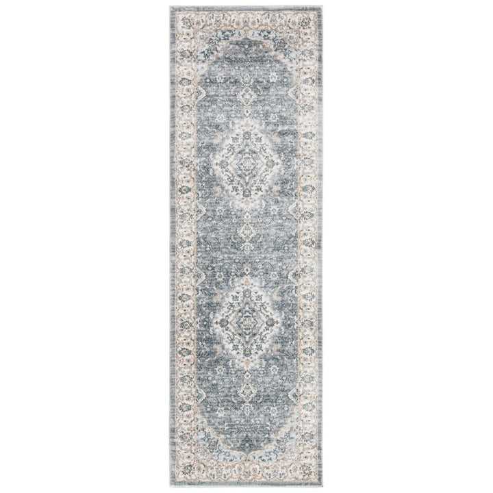 SAFAVIEH Isabella Collection ISA919F Grey / Cream Rug Image 1