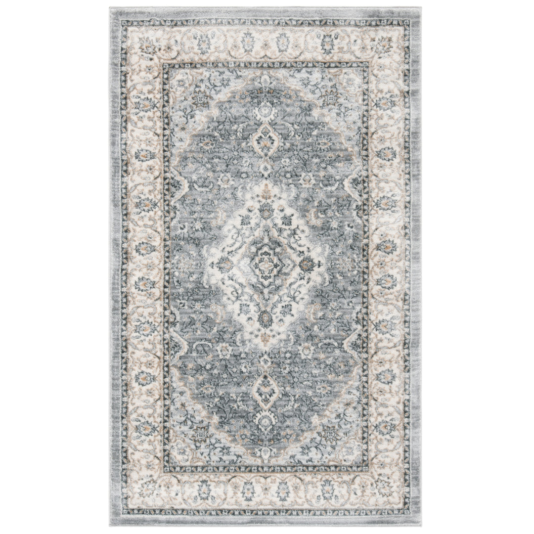 SAFAVIEH Isabella Collection ISA919F Grey / Cream Rug Image 3