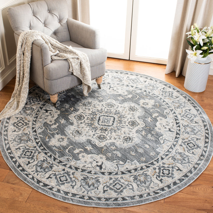 SAFAVIEH Isabella Collection ISA921F Grey/Light Grey Rug Image 2