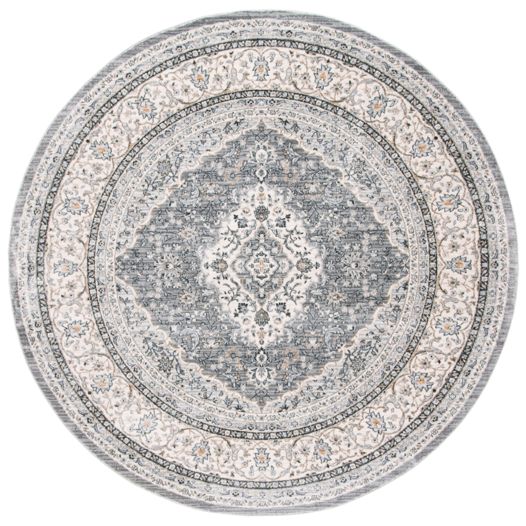 SAFAVIEH Isabella Collection ISA919F Grey / Cream Rug Image 4