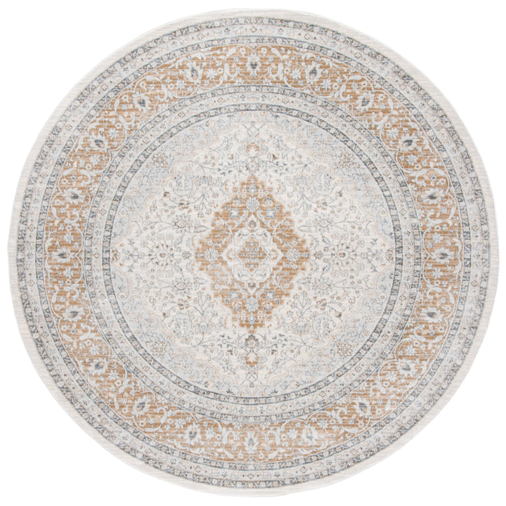 SAFAVIEH Isabella Collection ISA919B Cream / Beige Rug Image 5