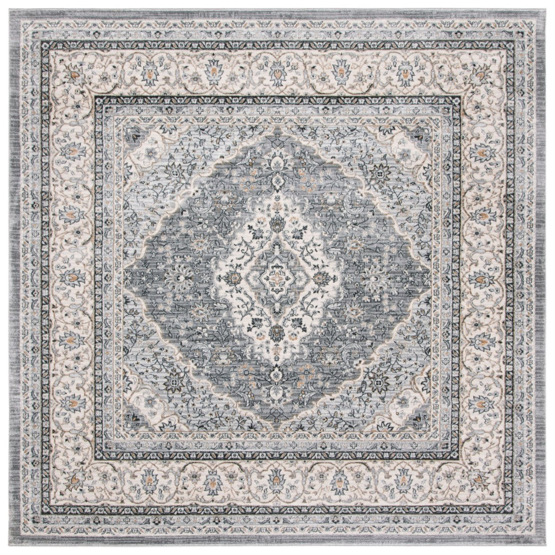 SAFAVIEH Isabella Collection ISA919F Grey / Cream Rug Image 1