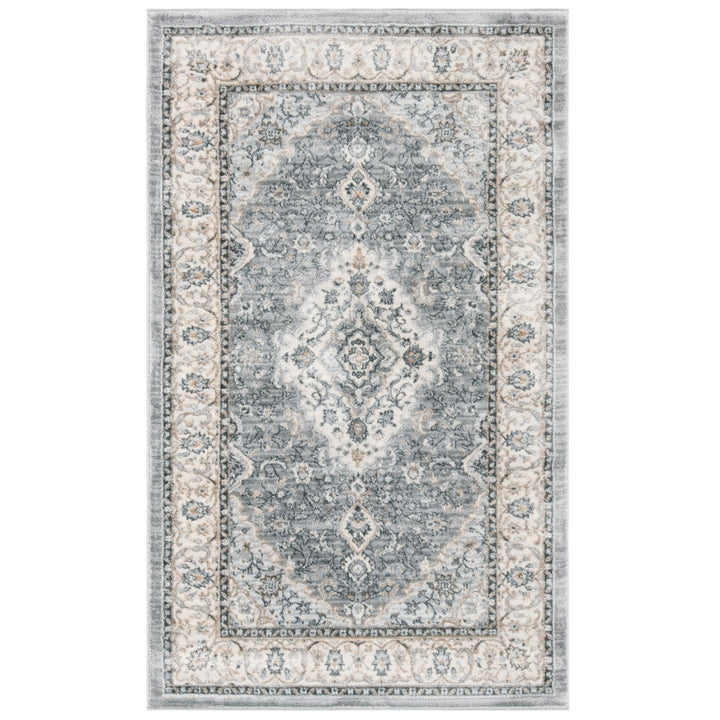 SAFAVIEH Isabella Collection ISA919F Grey / Cream Rug Image 7