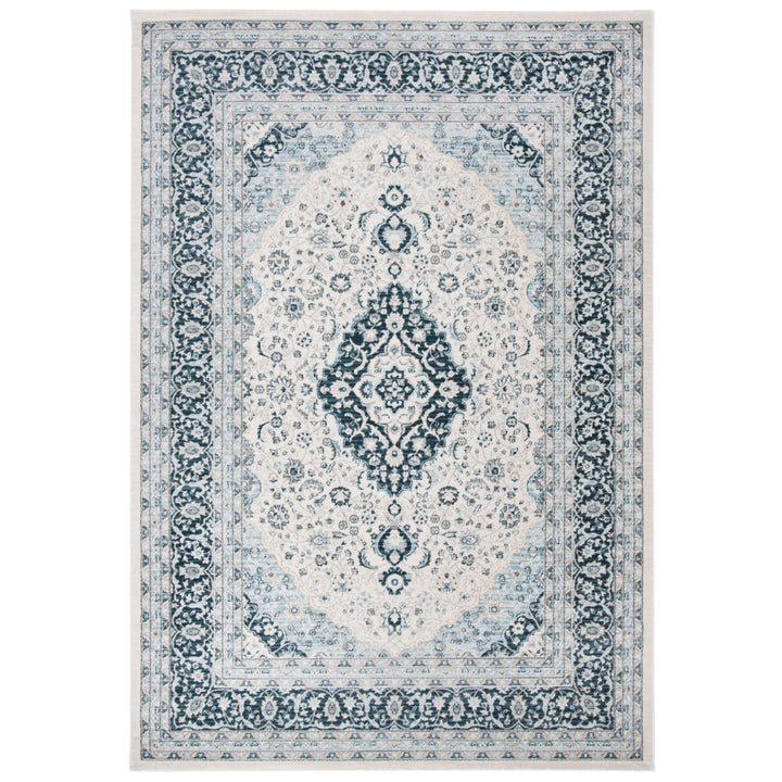 SAFAVIEH Isabella Collection ISA919A Cream/Dark Blue Rug Image 11