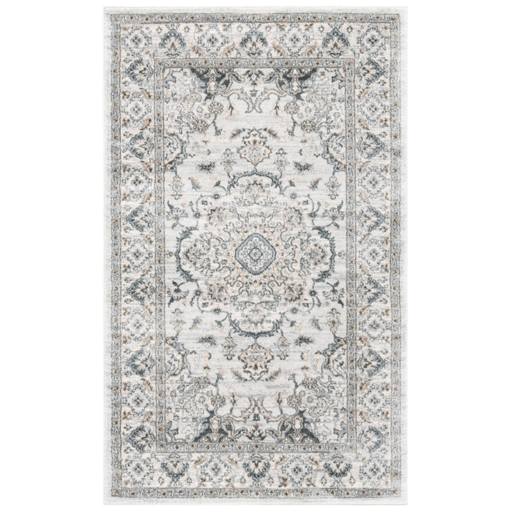 SAFAVIEH Isabella ISA921G Light Grey / Cream Rug Image 1