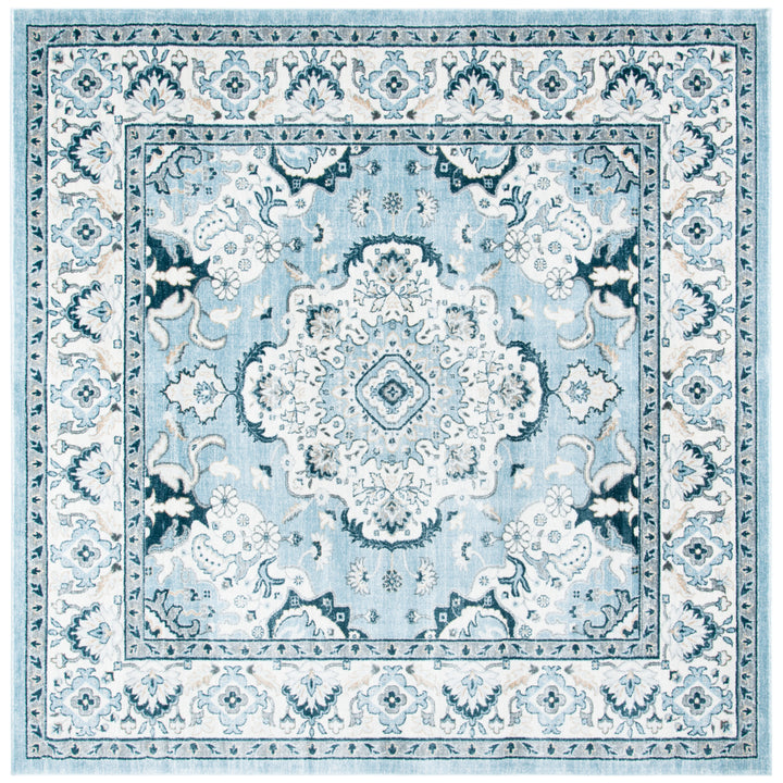 SAFAVIEH Isabella ISA921M Light Blue / Cream Rug Image 6