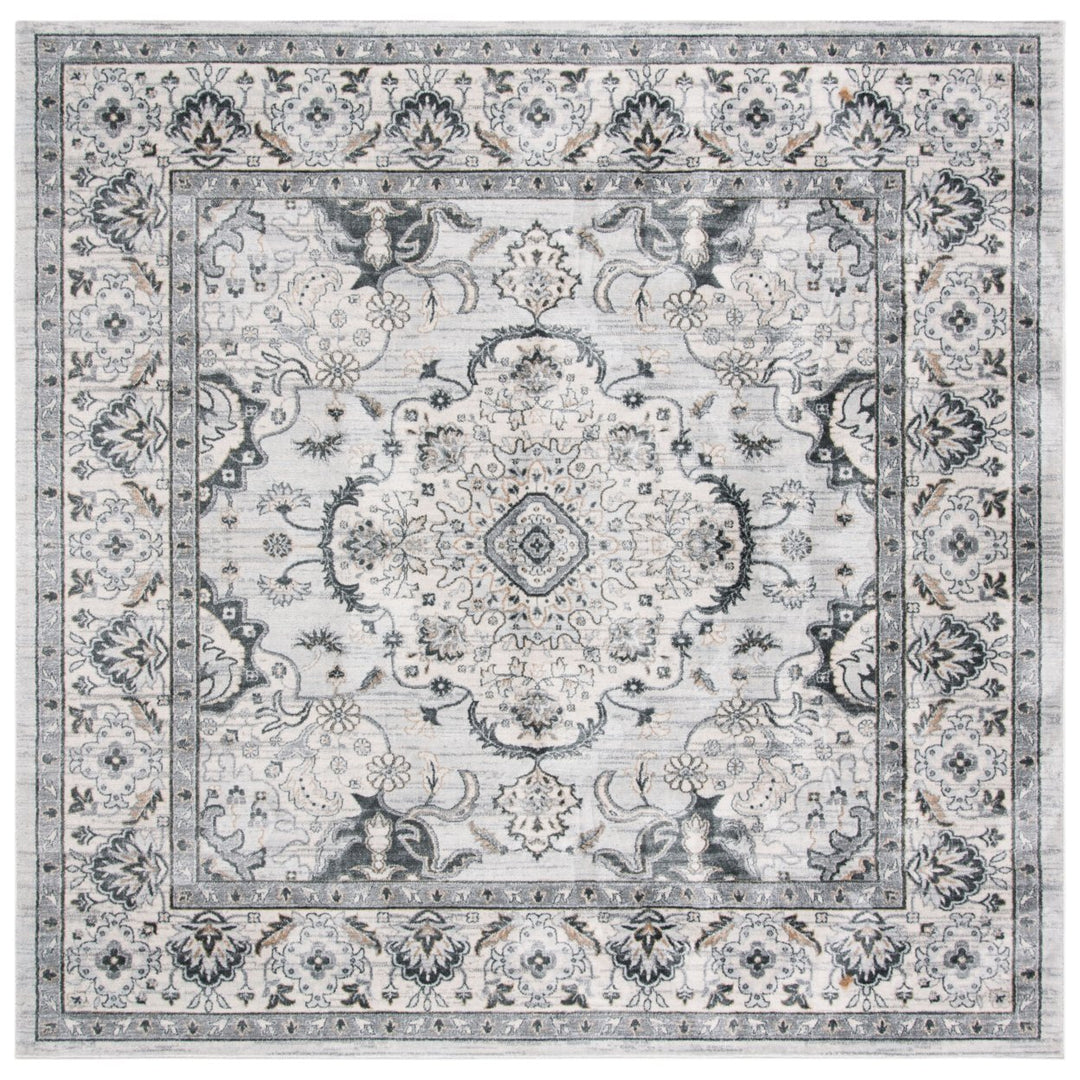 SAFAVIEH Isabella ISA921G Light Grey / Cream Rug Image 1