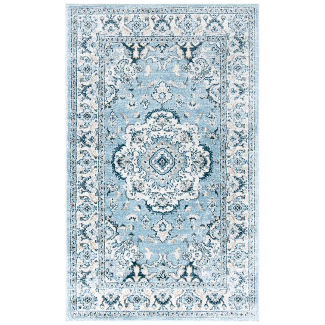 SAFAVIEH Isabella ISA921M Light Blue / Cream Rug Image 8