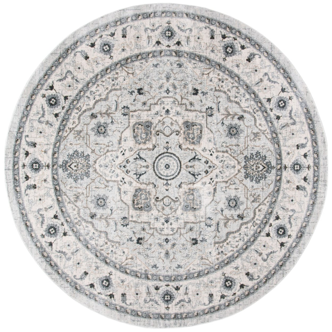 SAFAVIEH Isabella Collection ISA936G Light Grey/Grey Rug Image 1