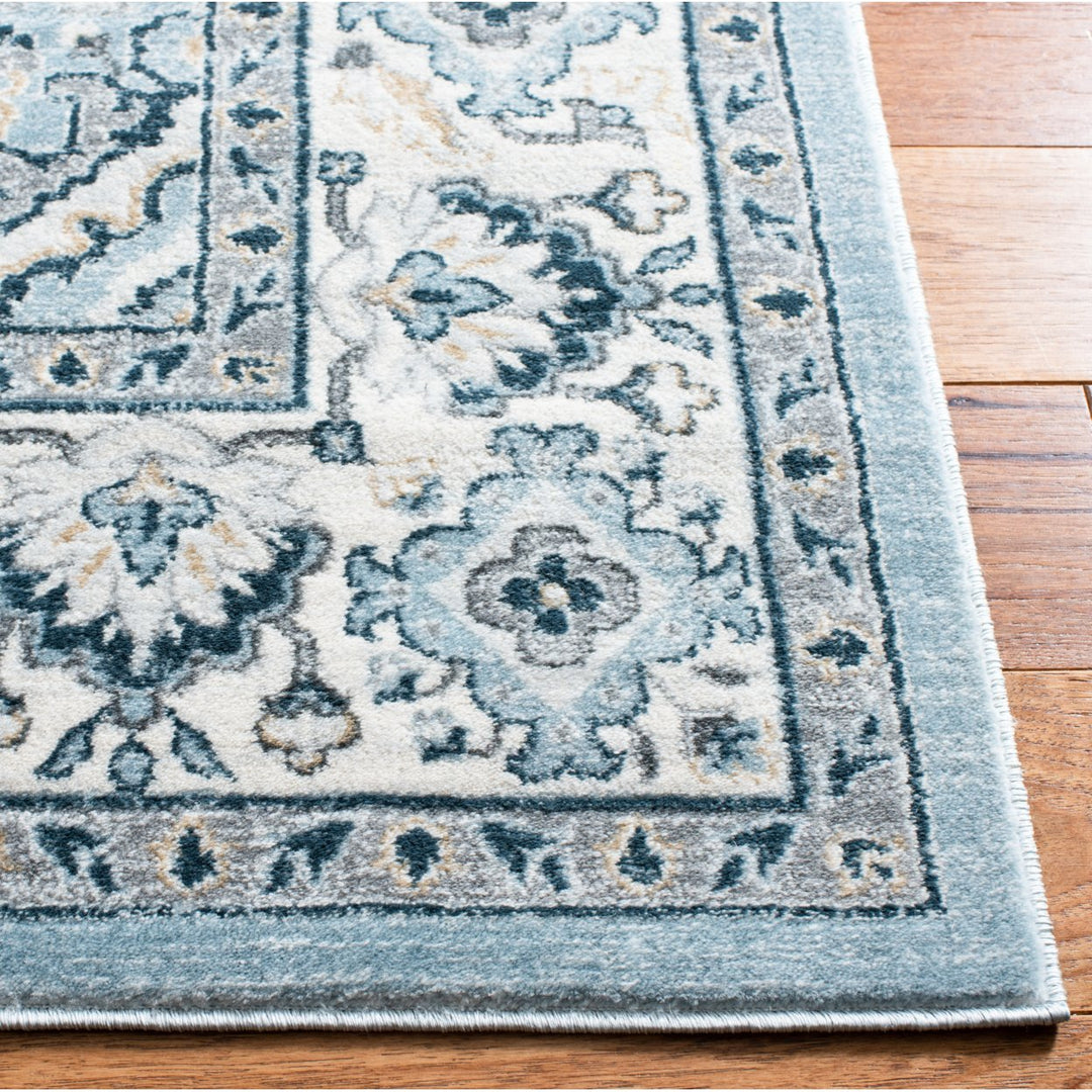 SAFAVIEH Isabella ISA921M Light Blue / Cream Rug Image 11