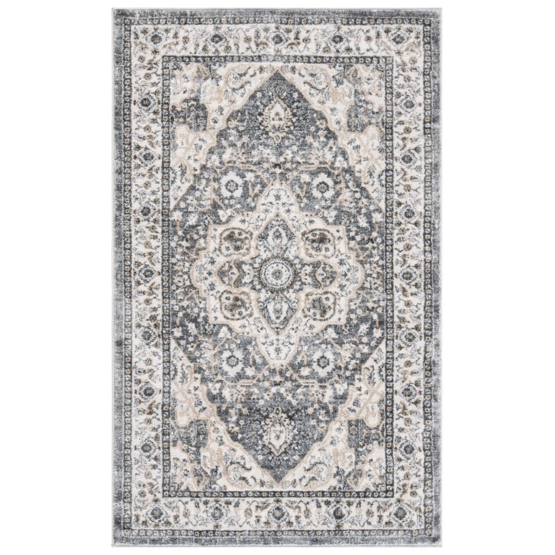 SAFAVIEH Isabella Collection ISA936F Grey / Cream Rug Image 3