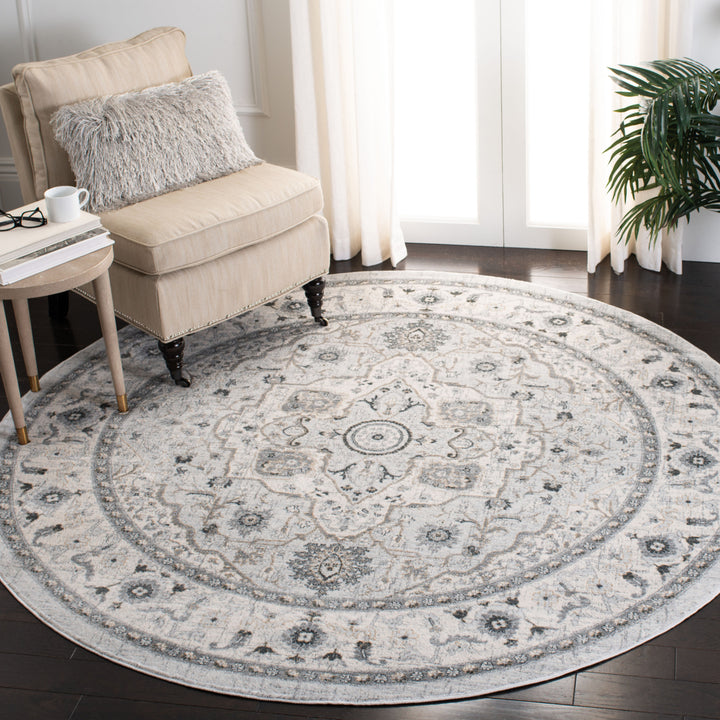 SAFAVIEH Isabella Collection ISA936G Light Grey/Grey Rug Image 11