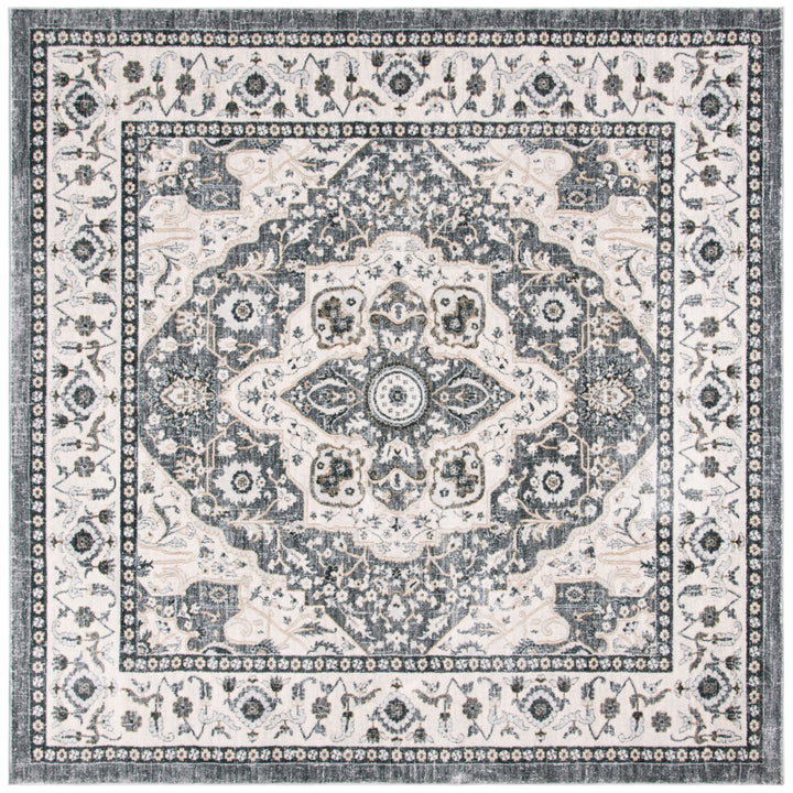 SAFAVIEH Isabella Collection ISA936F Grey / Cream Rug Image 5