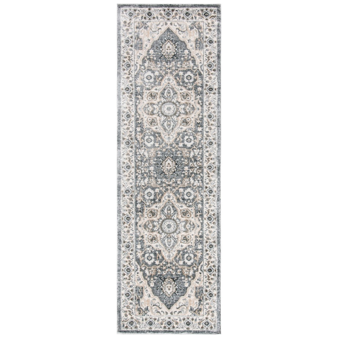 SAFAVIEH Isabella Collection ISA936F Grey / Cream Rug Image 1