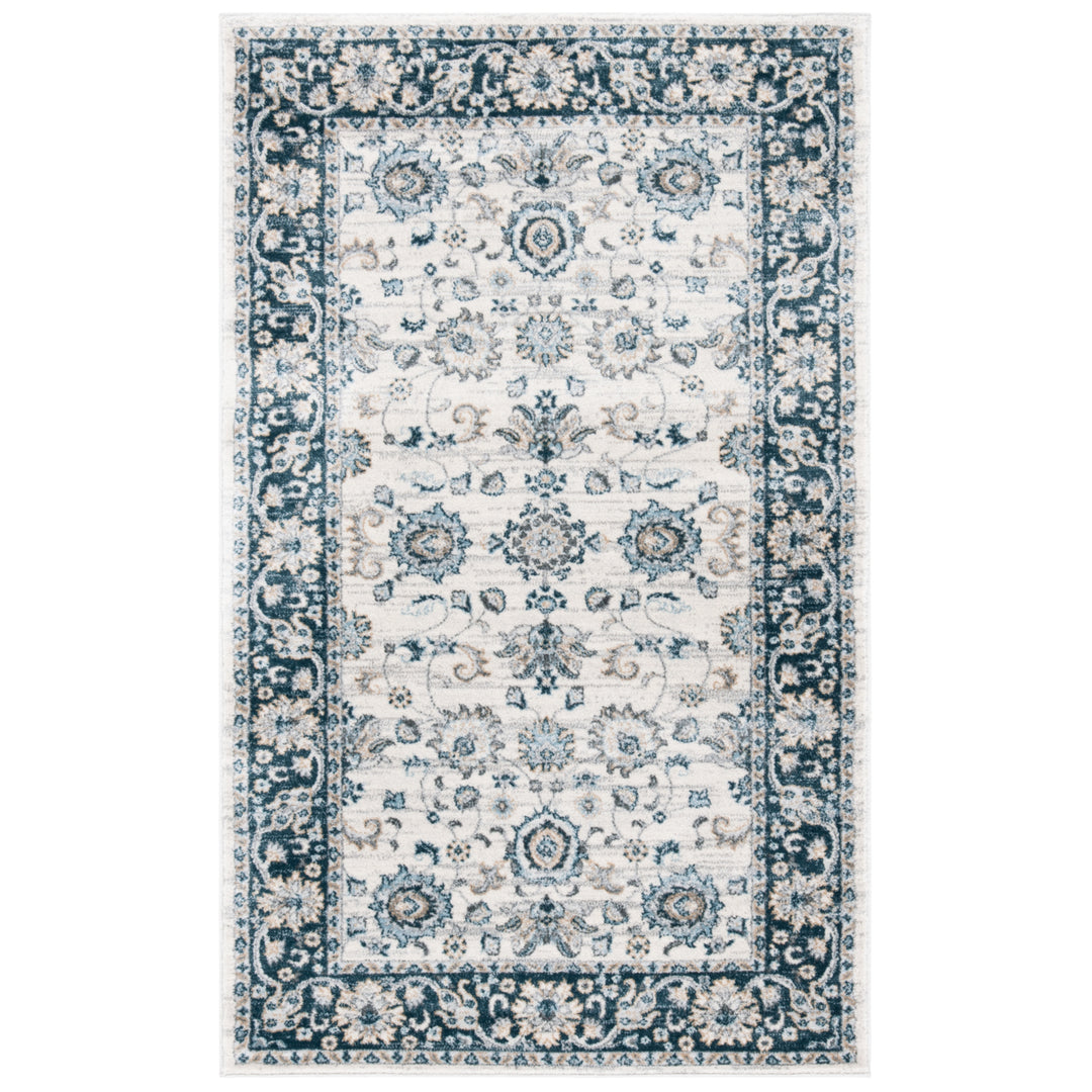 SAFAVIEH Isabella Collection ISA940A Cream / Navy Rug Image 3